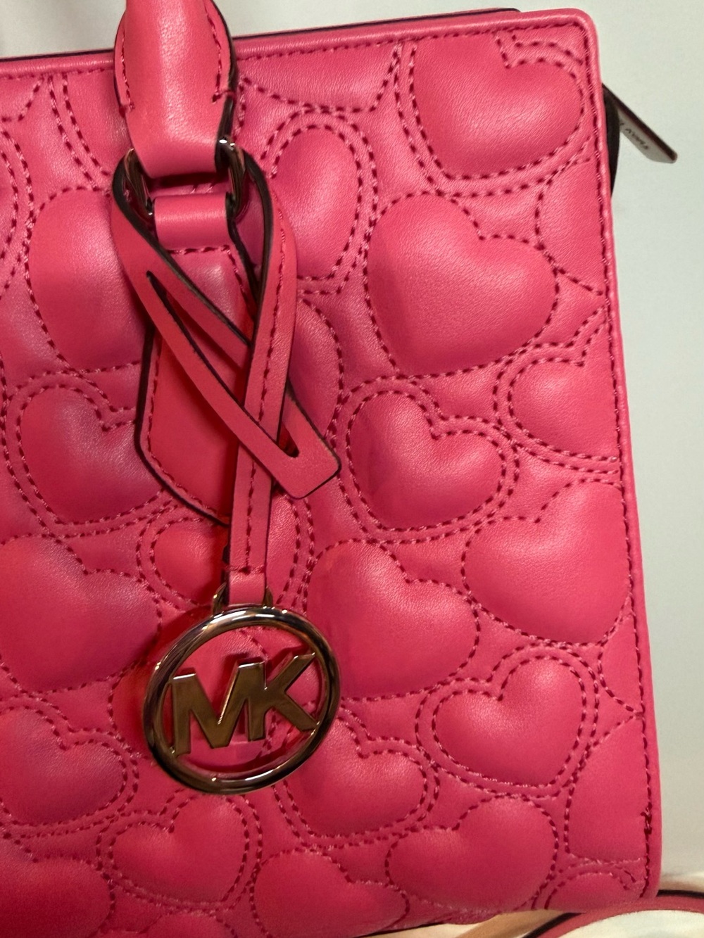 Michael Kors Sheila Medium Heart Embroidered Satchel - Picture 5 of 10